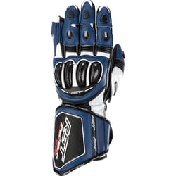 RST Tractech Evo 4 Gants de moto, blanc-bleu, taille 2XL pour Hommes