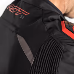 RST S-1 Veste textile moto, noir-gris-rouge, taille L pour Hommes