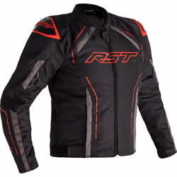 RST S-1 Veste textile moto, noir-gris-rouge, taille 2XL pour Hommes