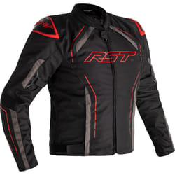 RST S-1 Veste textile moto, noir-gris-rouge, taille 3XL pour Hommes
