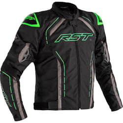 RST S-1 Veste textile moto, noir-gris-vert, taille S pour Hommes
