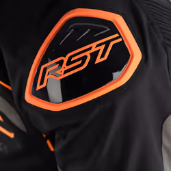 RST S-1 Veste textile moto, noir-gris-orange, taille XL pour Hommes