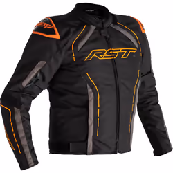 RST S-1 Veste textile moto, noir-gris-orange, taille 3XL pour Hommes