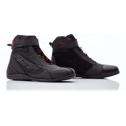 RST Frontier Chaussures de moto, noir-rouge, taille 41 pour Hommes