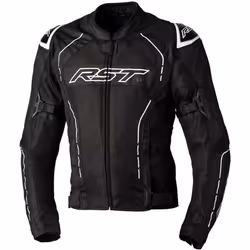 RST S1 Mesh Veste textile de moto, noir-blanc, taille XL pour Hommes