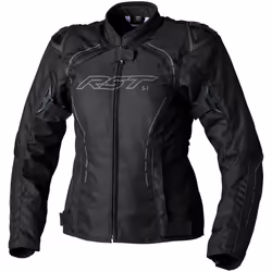 RST S-1 Mesh Veste textile de moto pour dames, noir-blanc, taille L pour Hommes