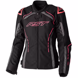 RST S-1 Mesh Veste textile de moto pour dames, noir-blanc, taille XL pour Hommes