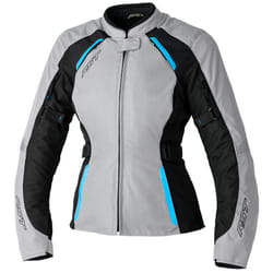 RST Ava imperméable à l’eau pour dames moto Veste textile, gris-bleu, taille L pour Femmes