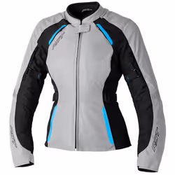 RST Ava imperméable à l’eau pour dames moto Veste textile, gris-bleu, taille 2XL pour Femmes