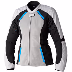RST Ava Mesh waterproof Veste textile de moto pour dames, gris-bleu, taille S pour Femmes