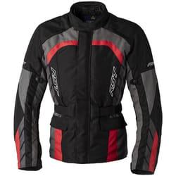 RST Alpha 5 Veste textile de moto, noir-gris-rouge, taille S pour Hommes