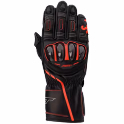 RST S1 Gants de moto, noir-rouge, taille M pour Hommes
