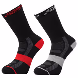 RST Multicolor Lot de 4 chaussettes de moto, multicolore, taille M L pour Hommes