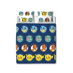 Ensemble de housses de couette et de taies doreiller doubles Pokemon Gotta