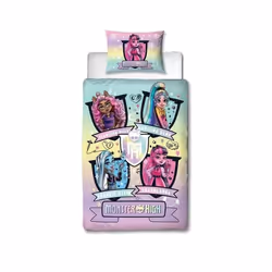 Ensemble couette et taie doreiller Monster High Fierce Gradient Single