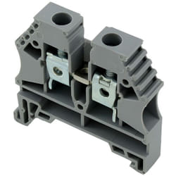 Borne de jonction à vis 6mm² - pas 8mm - grise IMO