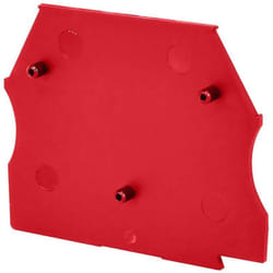 Plaque d'extrémité rouge pour borne à vis 2,5 à 10mm² IMO