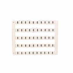 Lot de 50 étiquettes de repérage borne - impression "8" - IMO Se clips directement sur la borne. Permet de marquer les bornes ...