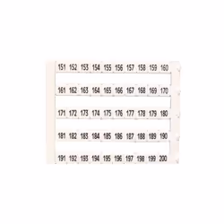 Lot de 50 étiquettes de repérage borne - impression de 151 à 200 - IMO Se clips directement sur la borne. Permet de marquer l ...