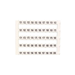 Lot de 50 étiquettes de marquage blanche 5x5mm, impression de 151 à 200 IMO