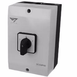 Description générale Le boîtier inverseur de source 40A, conçu par la marque anglaise IMO, permet de basculer manuellement en ...