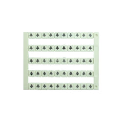 Lot de 50 étiquettes de marquage blanche 5x5mm, impression "Terre" - IMO