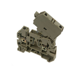 IMO - Borne de jonction avec porte-fusible à levier 4mm² - pas 6mm - beige