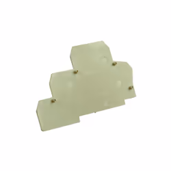 Plaque d'extrémité beige pour borne à deux étages + terre 2.5mm², IMO - Gamme : EPT2E Se monte sur le côté du bloc de jonctio ...