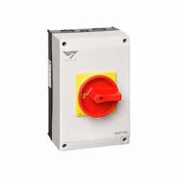 Coffret interrupteur sectionneur cadenassable IS4P100 4 pôles 100A . Ce boitier coupure de proximité peut également être util ...