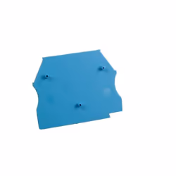 Plaque d'extrémité bleue pour borne à vis 2.5 à 10mm², IMO - Gamme : EP2.5-10 Se monte sur le côté des bornes ER2.5, ER4, ER6 ...