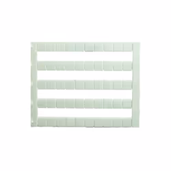 Lot de 50 étiquettes de repérage borne - fond blanc, sans impression - IMO Se clips directement sur la borne. Permet de marqu ...