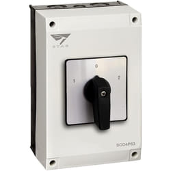 IMO - Coffret Inverseur De Source Manuel 63a Monophasé Ou Triphasé Pour Groupe électrogène - Avec Position 0