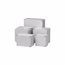 Coffret électrique ALPHA IP66 en plastique ABS, vendu sans plaque de fond et rail DIN. Idéal pour : - loger des appareils éle ...