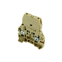 IMO - Borne de jonction avec porte-fusible amovible 4mm² - pas 6mm - beige