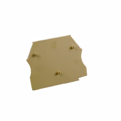 Plaque d'extrémité beige pour borne à vis 2.5 à 10mm², IMO - Gamme : EP2.5-10 Se monte sur le côté des bornes ER2.5, ER4, ER6 ...