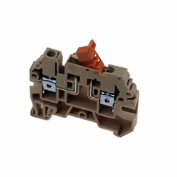 Borne de jonction sectionnable beige 4 mm², 600V, 16A, IMO - Gamme : ERTD4 Idéal pour l’ouverture temporaire et l'isolation d ...