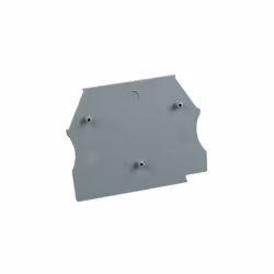 Plaque d'extrémité grise pour borne à vis 2.5 à 10mm², IMO - Gamme : EP2.5-10 Se monte sur le côté des bornes ER2.5, ER4, ER6 ...