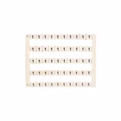 Lot de 50 étiquettes de repérage borne - impression "1" - IMO Se clips directement sur la borne. Permet de marquer les bornes ...