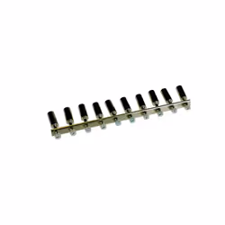 Barette de jonction sécable, 10 voies, pour borne à vis 4 mm² - IMO CC4/10. Se monte exclusivement sur les bornes 4mm² ER4 et ...