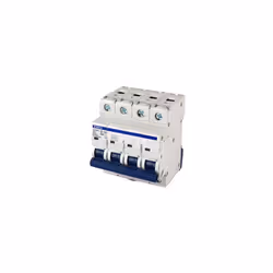 Disjoncteur 3P+N 40A 10kA Courbe C. - Protection des trois pôles + neutre (4 pôles coupés, 3 pôles protégés) - Courant de poi ...