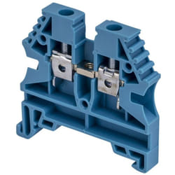 Borne de jonction à vis 4mm² - pas 6mm - bleue IMO