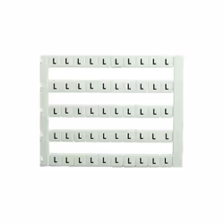 Lot de 50 étiquettes de repérage borne - fond blanc, impression L (Phase) - IMO Se clips directement sur la borne. Permet de ...