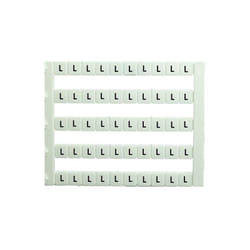 Lot de 50 étiquettes de marquage blanche 5x5mm, impression 'l' IMO