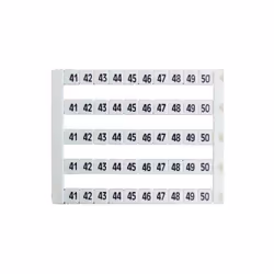 Lot de 5x10 étiquettes de repérage borne - impression de 41 à 50 - IMO Se clips directement sur la borne. Permet de marquer l ...