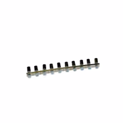 Barette de jonction sécable, 10 voies, pour borne à vis 6 mm² - IMO CC6/10. Se monte exclusivement sur les bornes 6mm² ER6 et ...