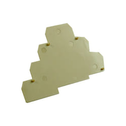 IMO - Plaque d'extrémité beige pour borne à trois étages + terre ERT3E