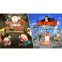 Team17 Worms Battlegrounds + Worms WMD Double Pack Bundle Multilingue PlayStation 4