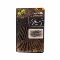 Fox Edges Camo Slik Lead Clip Kit Sz 10 Size 10 x5 pour la Pêche à la Carpe