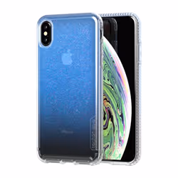 Innovational Pure Shimmer, Housse, Apple, Apple iPhone Xs Max, Bleu, Transparent