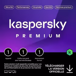 Kaspersky Premium (Total Security) 2025 - (1 Poste - 1 An) Version Téléchargement